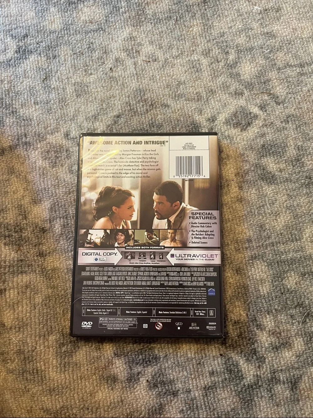 Alex Cross DVD - Tyler Perry, Matthew Fox